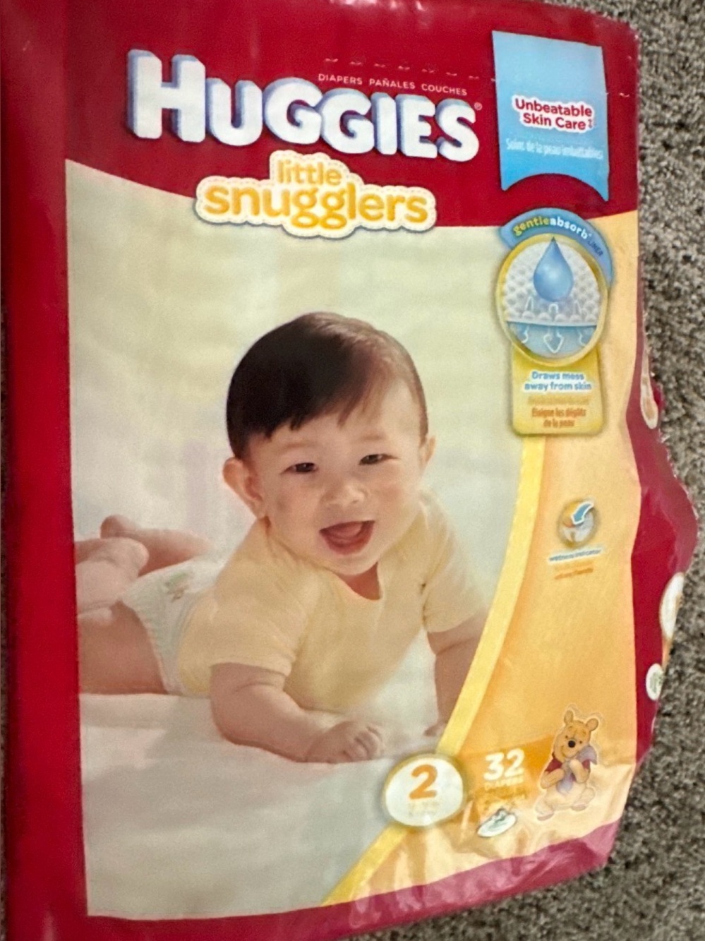 huggies little snugglers winnie the pooh diapers 27 count